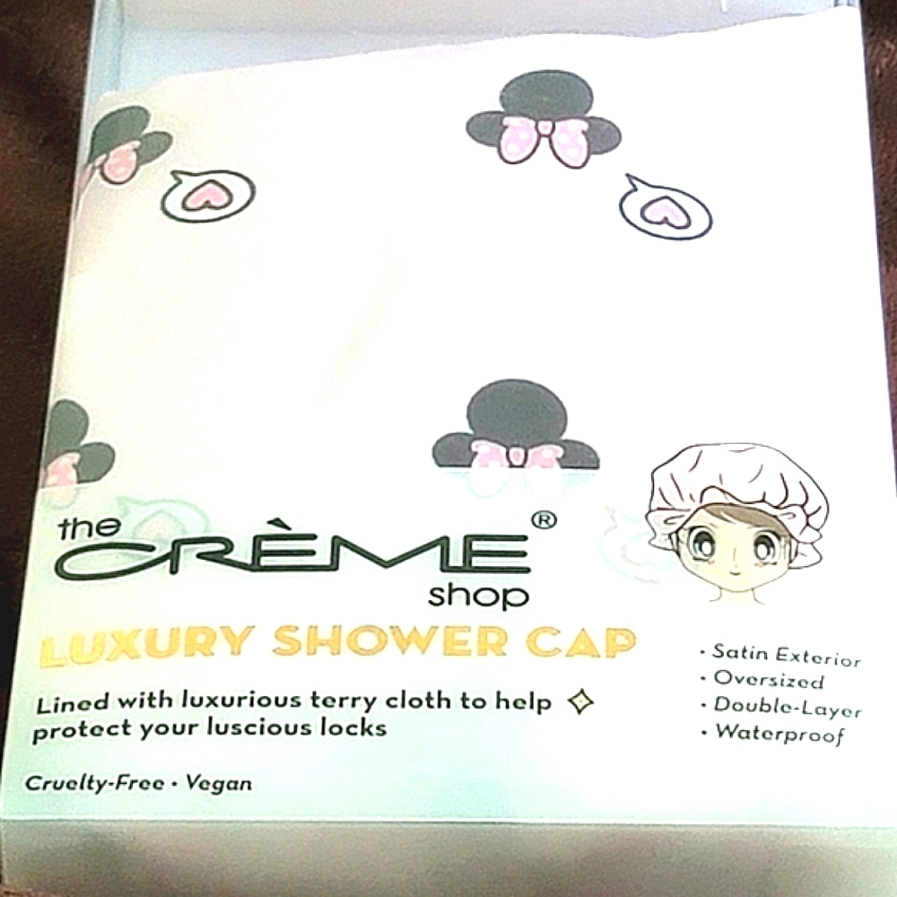 NEW The Creme Shop Minnie Mouse Luxury Shower Cap